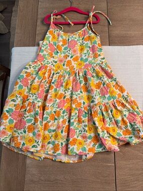 Cat & Jack Floral Tiered Sundress in Pink, Orange & Yellow